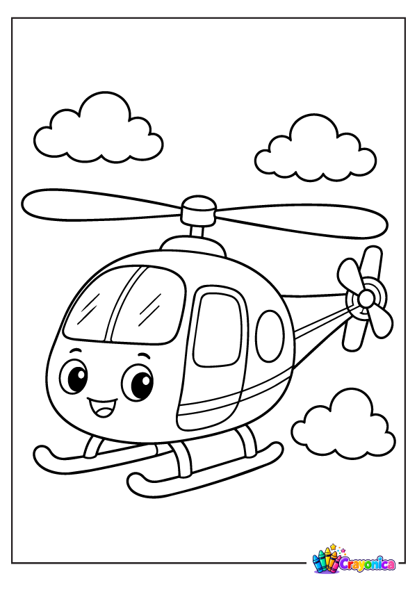 056. helicopter-cartoon-coloring-page Helicopter Cartoon Coloring Page