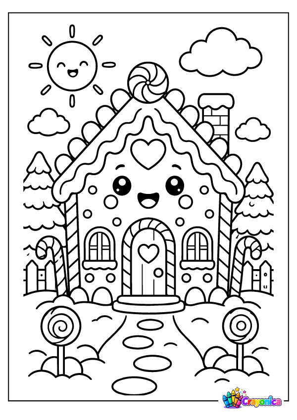 cute-gingerbread-house-coloring-page