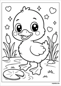 cute-duckling-coloring-page