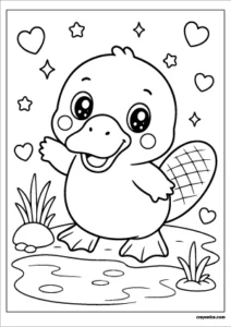 cute-platypus-coloring-page