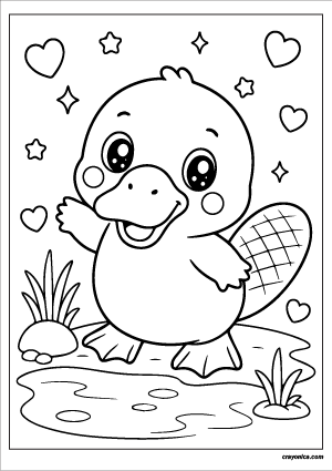 cute-platypus-coloring-page