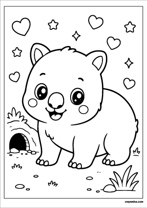 cute-wombat-coloring-page