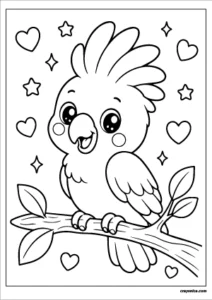 cute-cockatoo-coloring-page