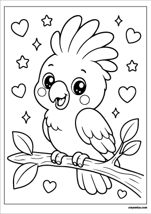 cute-cockatoo-coloring-page